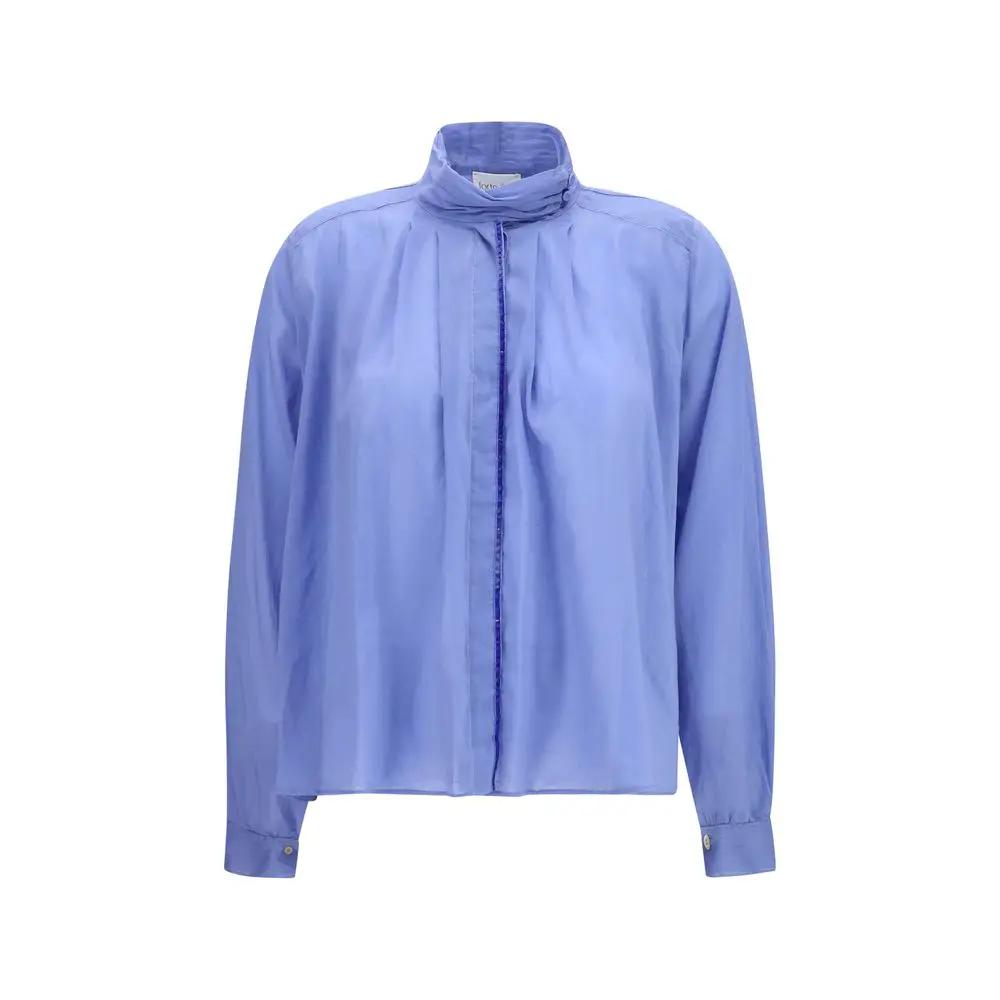 Forte_Forte Sample Sale | Forte_Forte Blue Cotton Blouse - | Designer outlet