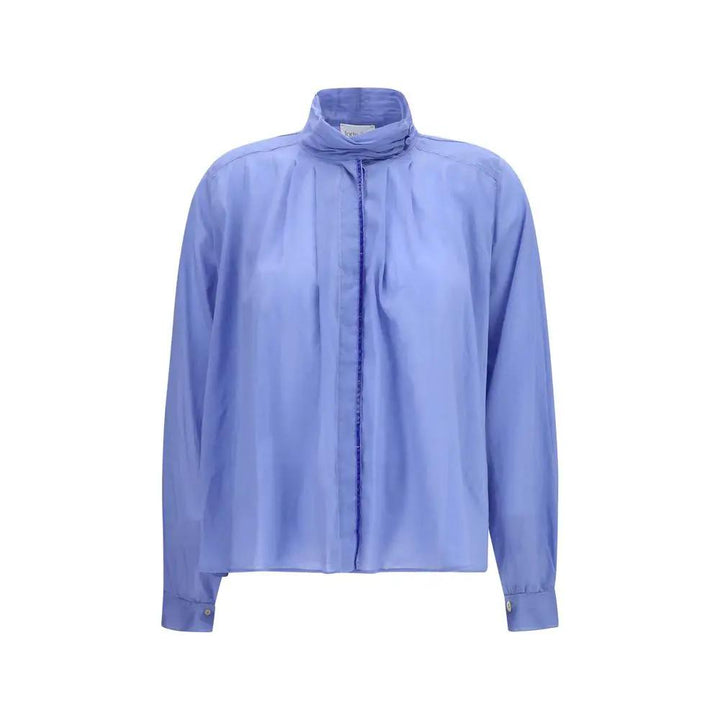 Forte_Forte Sample Sale | Forte_Forte Blue Cotton Blouse - | Designer outlet