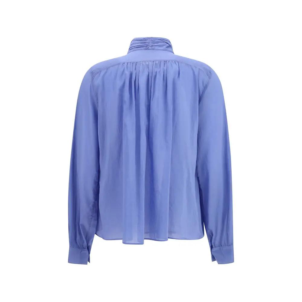 Forte_Forte Sample Sale | Forte_Forte Blue Cotton Blouse - | Designer outlet