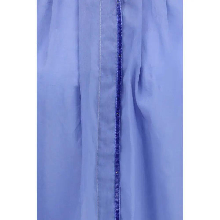 Forte_Forte Sample Sale | Forte_Forte Blue Cotton Blouse - | Designer outlet
