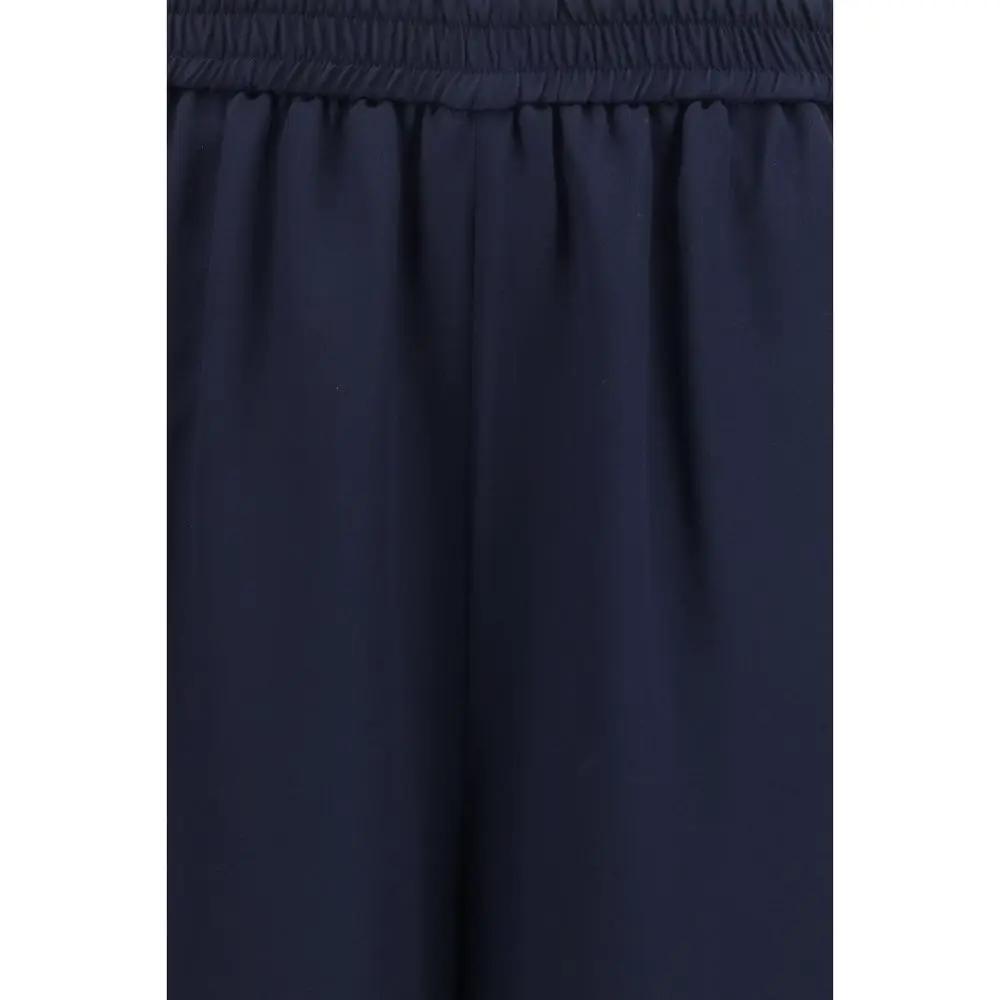 Max Mara Sample Sale | Max Mara Blue Silk Casual Pants - | Designer outlet