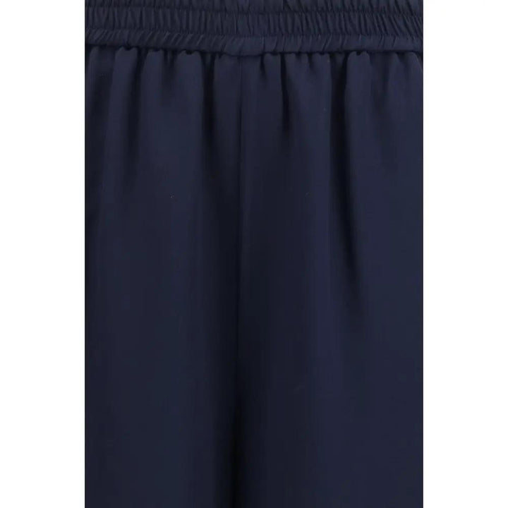 Max Mara Sample Sale | Max Mara Blue Silk Casual Pants - | Designer outlet