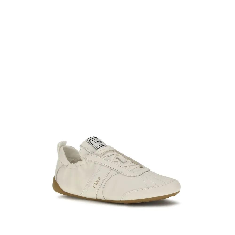 Chloé Sample Sale | Chloé Beige Fabric Athletic Sneakers - | Designer outlet