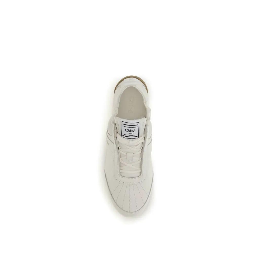 Chloé Sample Sale | Chloé Beige Fabric Athletic Sneakers - | Designer outlet