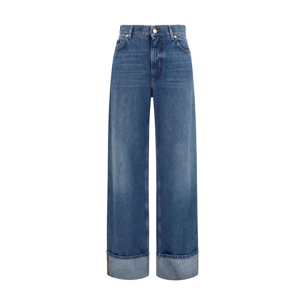 Dolce &amp; Gabbana Sample Sale | Dolce &amp; Gabbana Blue Cotton Straight-Leg Jeans - | Designer outlet