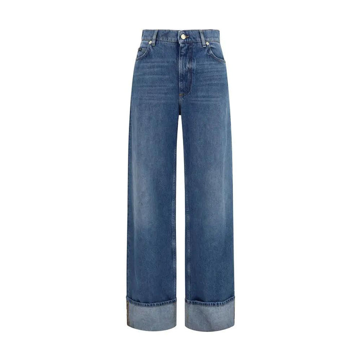 Dolce &amp; Gabbana Sample Sale | Dolce &amp; Gabbana Blue Cotton Straight-Leg Jeans - | Designer outlet