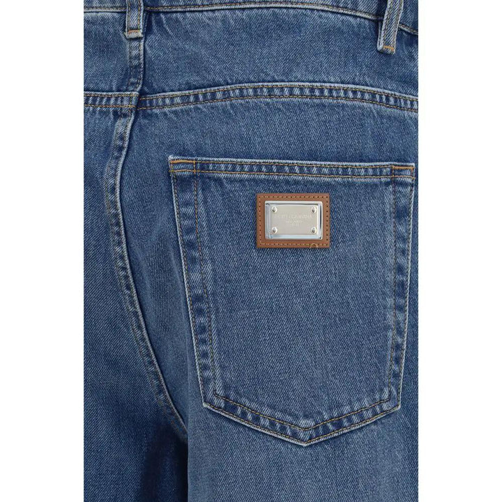 Dolce &amp; Gabbana Sample Sale | Dolce &amp; Gabbana Blue Cotton Straight-Leg Jeans - | Designer outlet