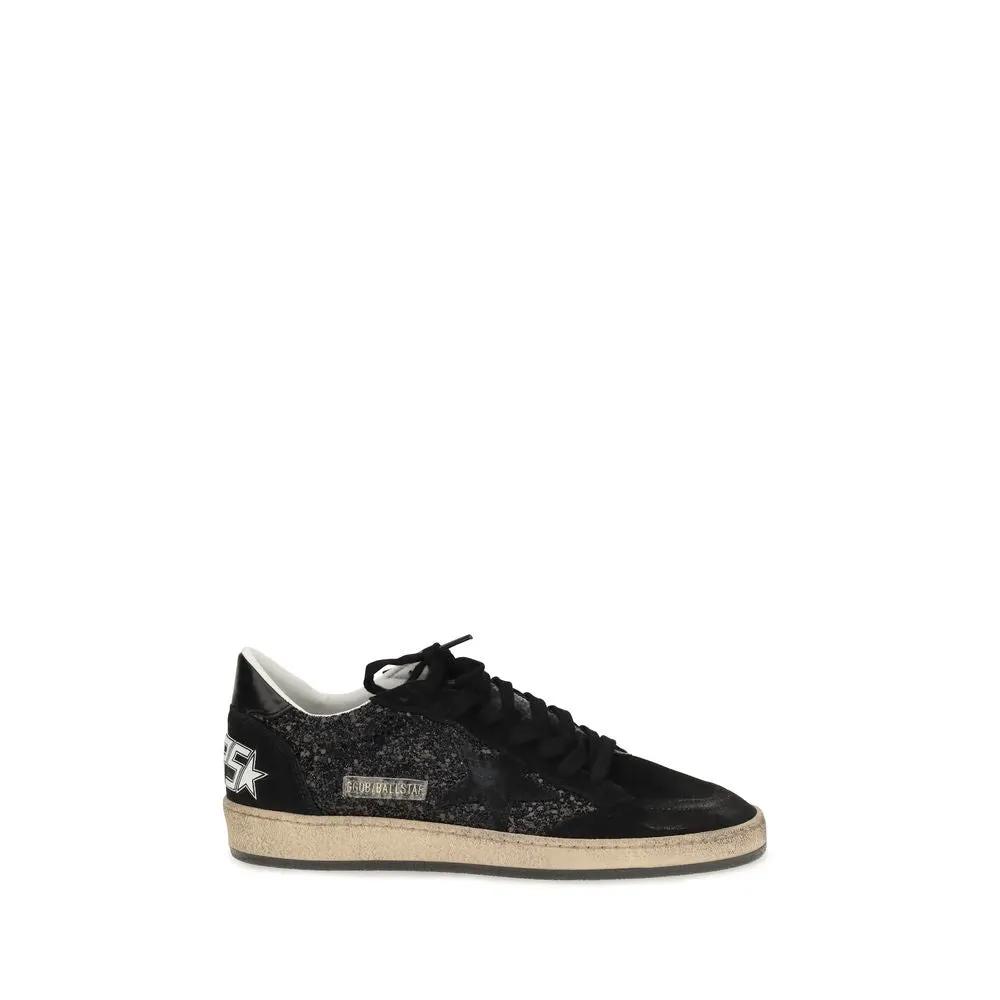 Golden Goose Sample Sale | Golden Goose Black Calf Leather Bos Taurus Low Top Sneakers - | Designer outlet