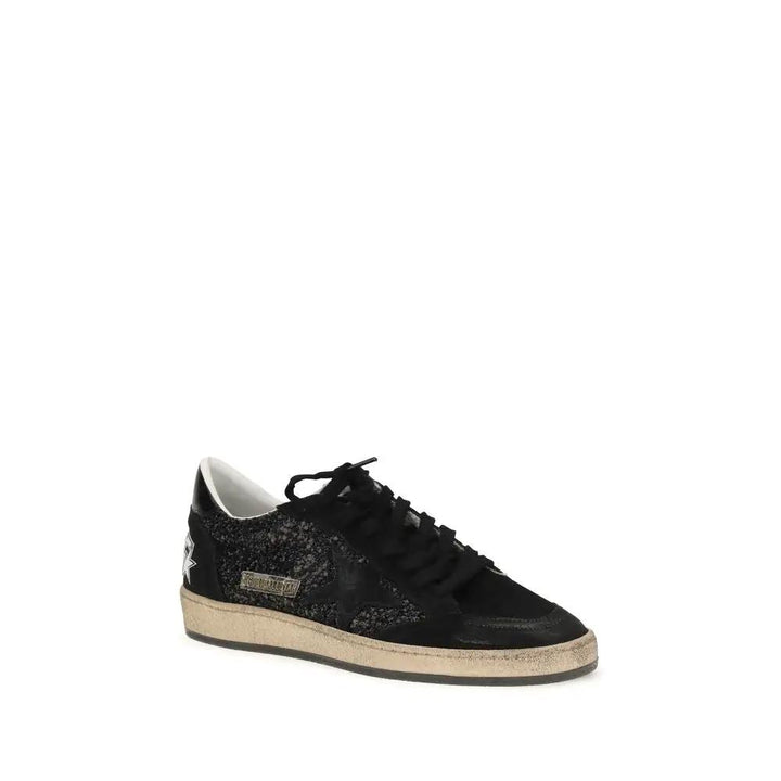 Golden Goose Sample Sale | Golden Goose Black Calf Leather Bos Taurus Low Top Sneakers - | Designer outlet