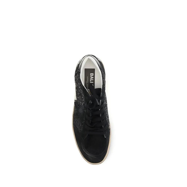 Golden Goose Sample Sale | Golden Goose Black Calf Leather Bos Taurus Low Top Sneakers - | Designer outlet