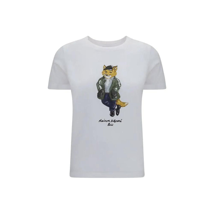 Maison Kitsuné Sample Sale | Maison Kitsuné White Cotton T-Shirt - | Designer outlet
