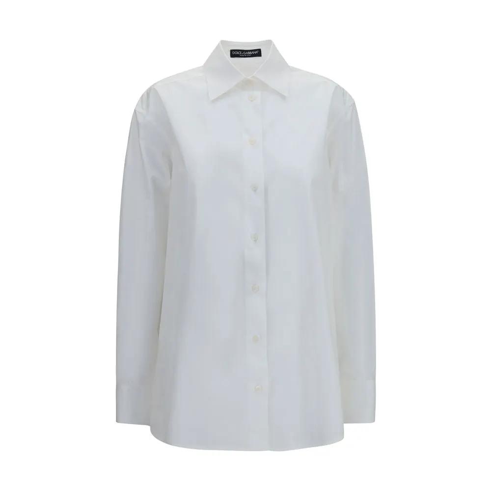 Dolce &amp; Gabbana White Cotton Dress Shirt