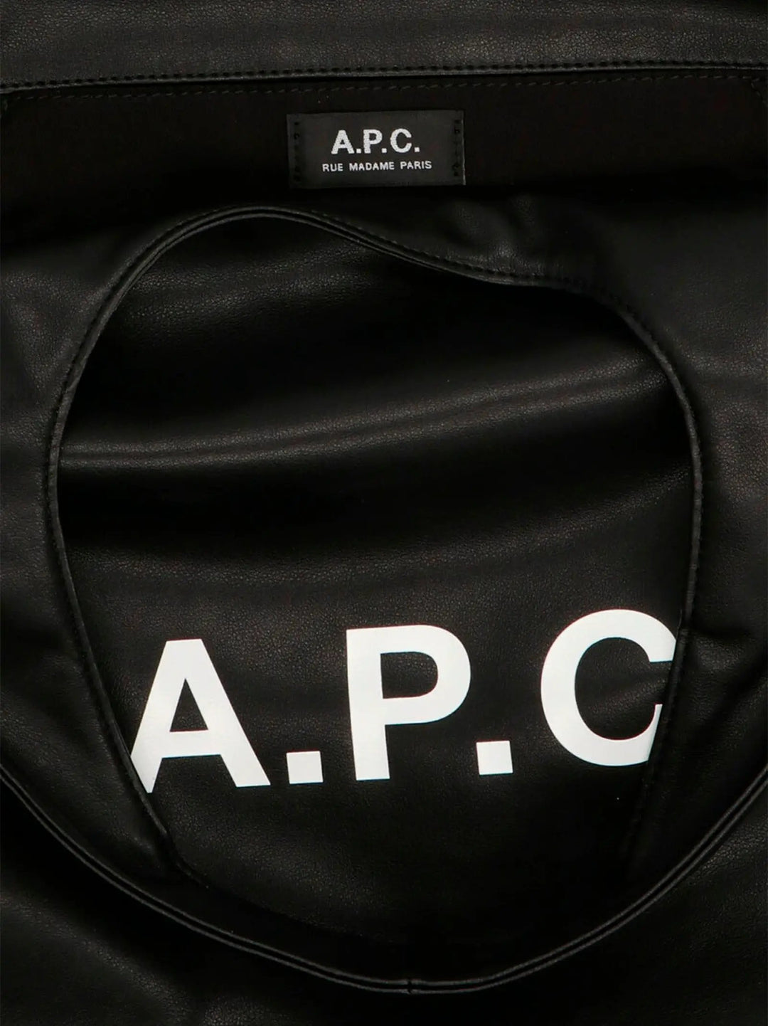 A.P.C. Sample Sale | A.P.C. Black Polyethylene Tote Bag - | Designer outlet