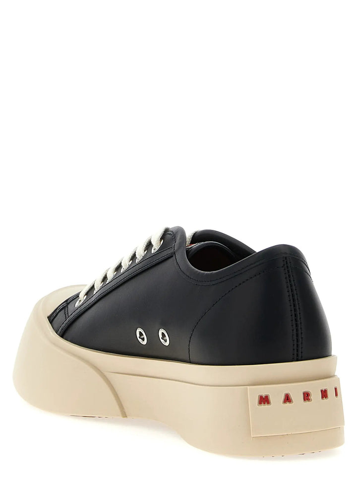 Marni Sample Sale | Marni Black Calfskin Low Top Sneakers - | Designer outlet