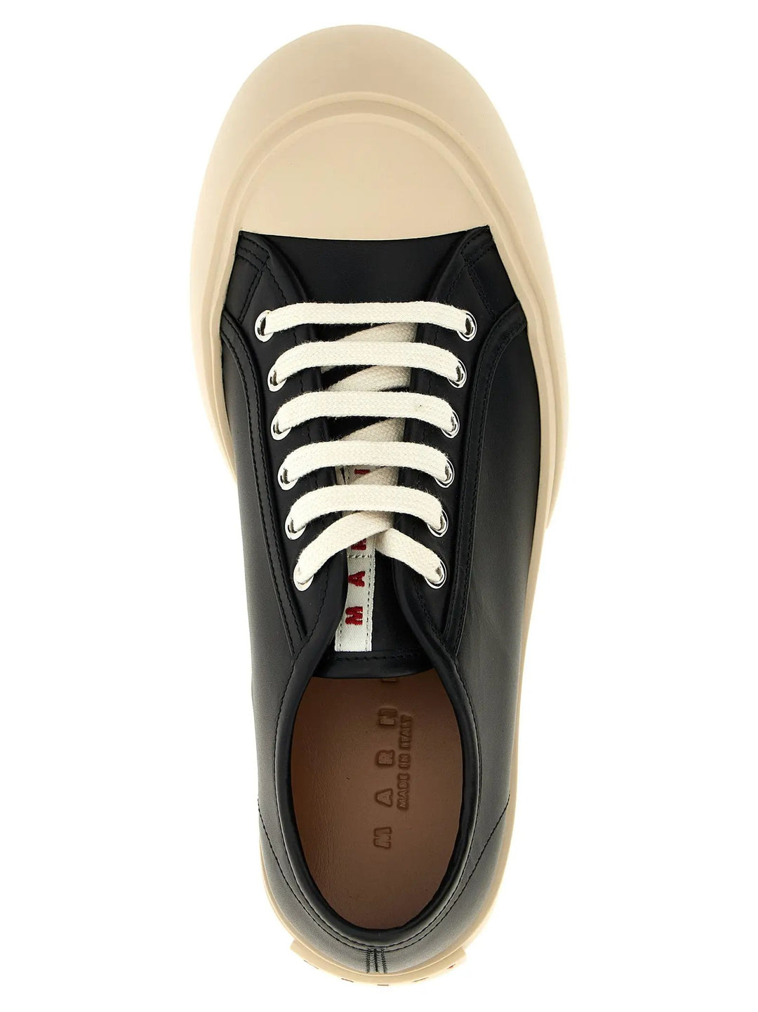 Marni Sample Sale | Marni Black Calfskin Low Top Sneakers - | Designer outlet