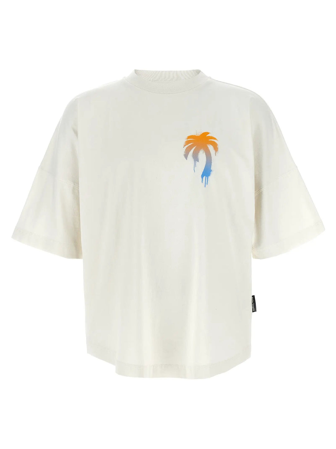 Palm Angels Sample Sale | Palm Angels White Cotton T-Shirt - | Designer outlet