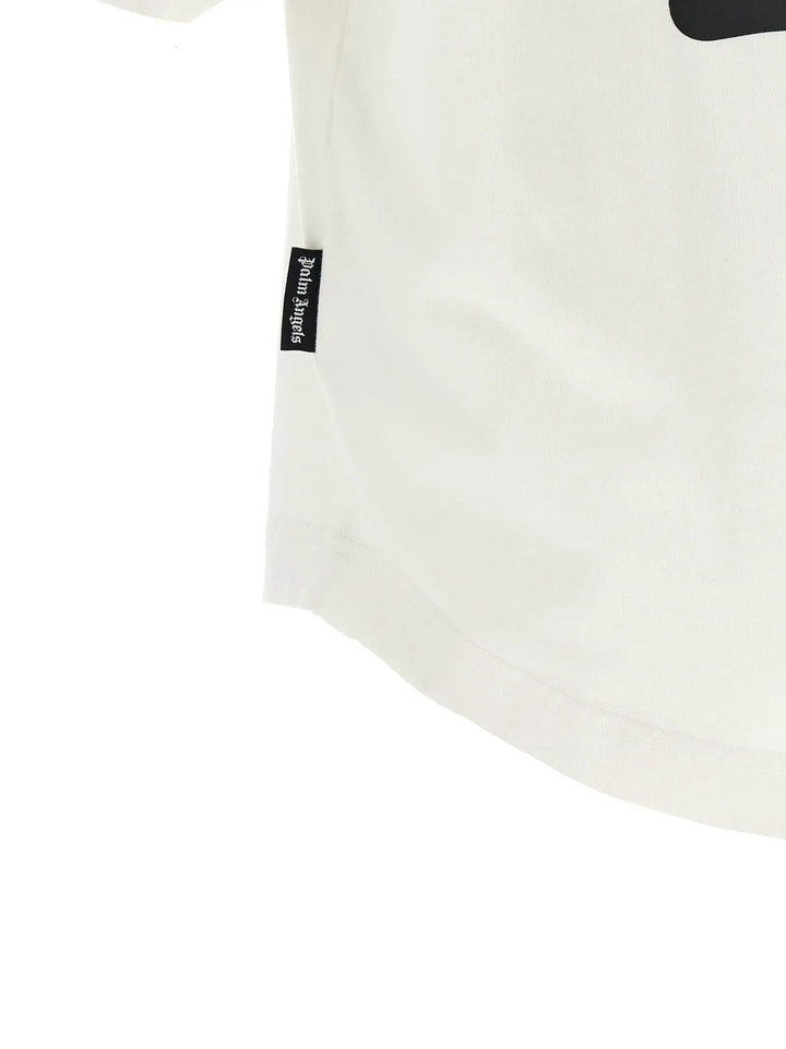 Palm Angels Sample Sale | Palm Angels White Cotton T-Shirt - | Designer outlet