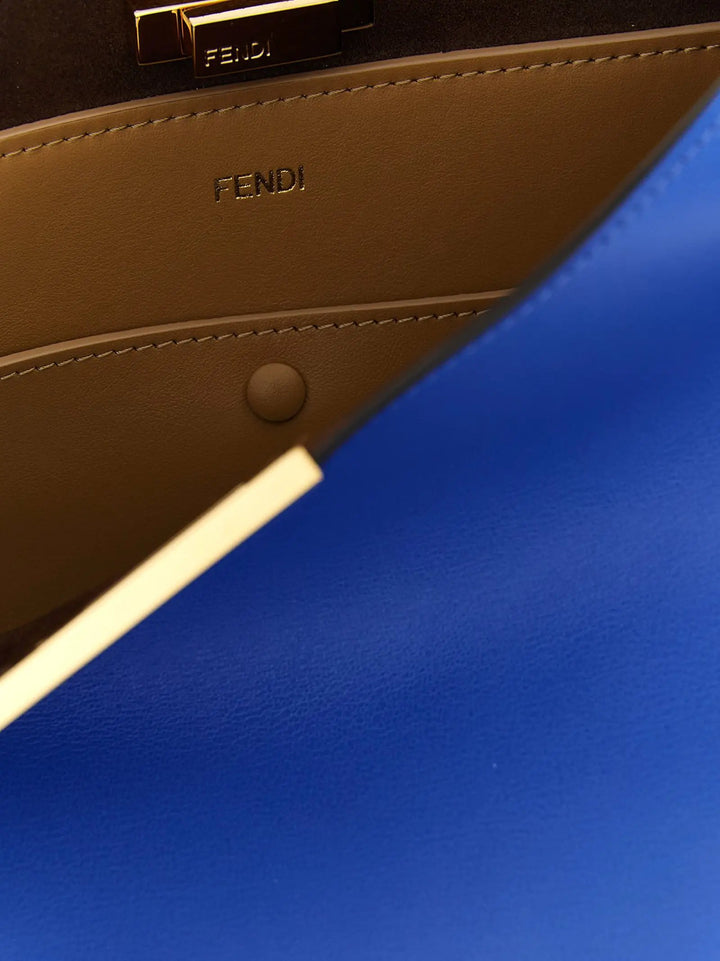 Fendi Sample Sale | Fendi Blue Calfskin Handbag - | Designer outlet
