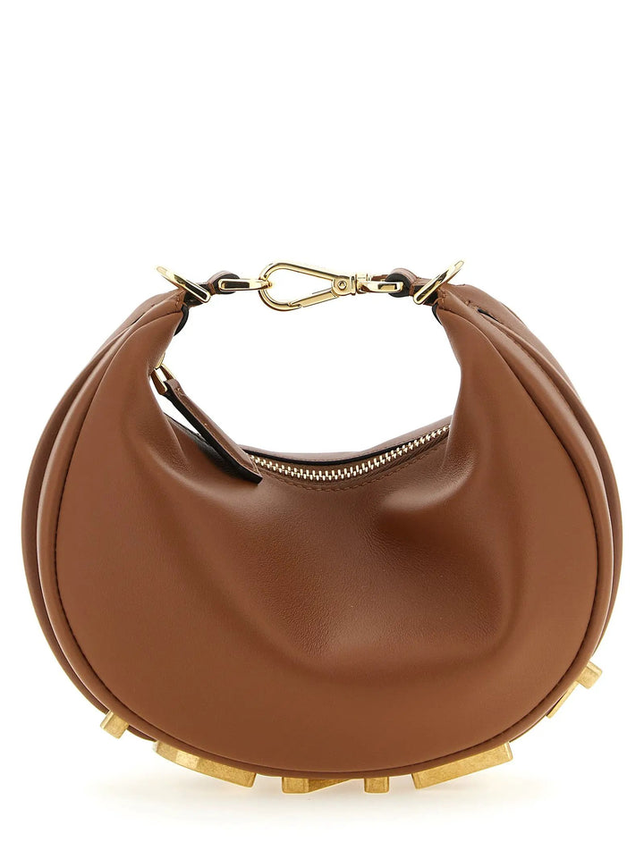 Fendi Sample Sale | Fendi Brown Calfskin Handbag - | Designer outlet