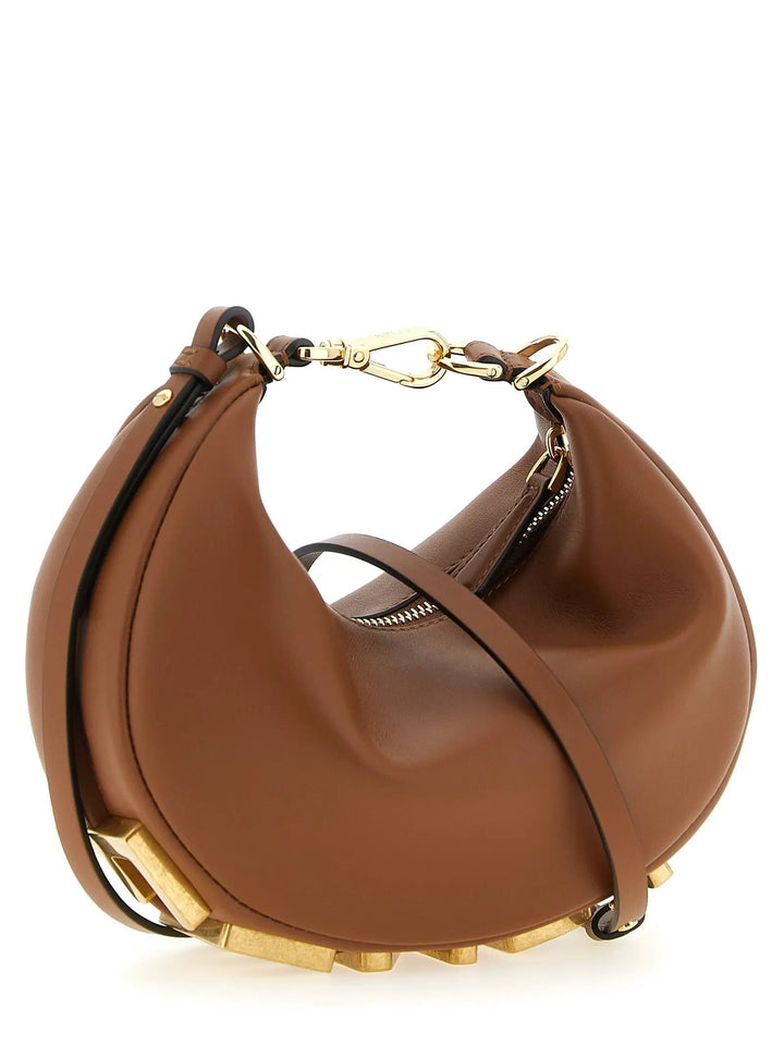 Fendi Sample Sale | Fendi Brown Calfskin Handbag - | Designer outlet
