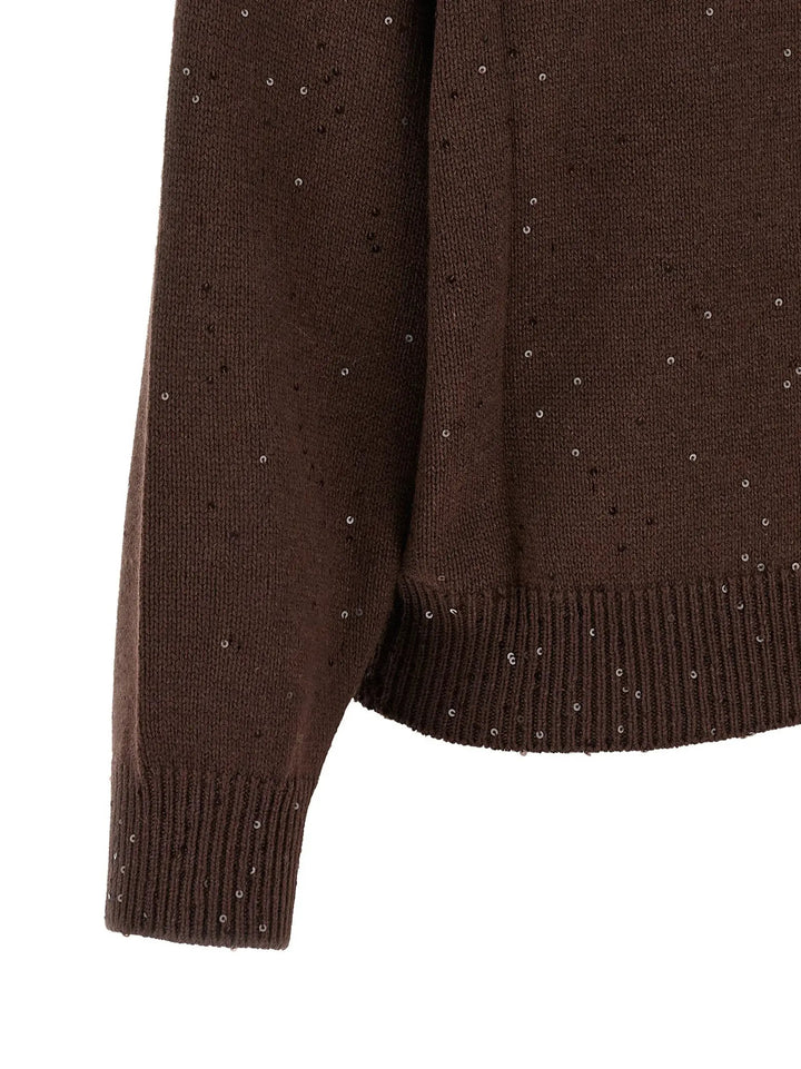 Brunello Cucinelli Sample Sale | Brunello Cucinelli Brown Cashmere Cardigan - | Designer outlet