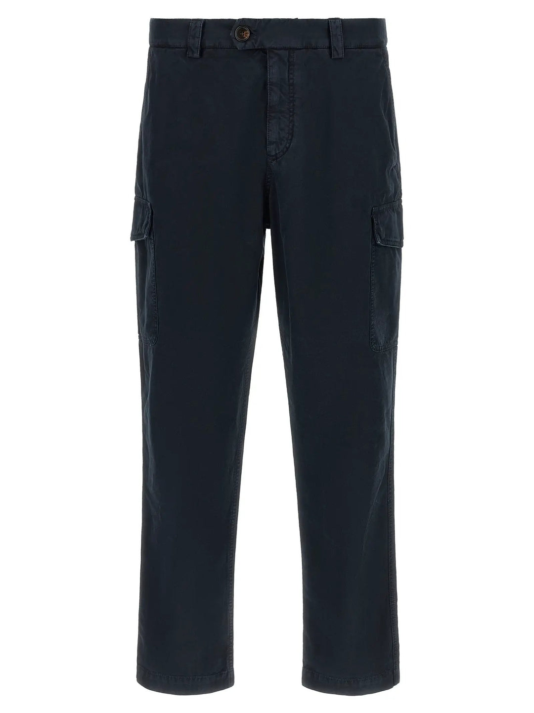 Brunello Cucinelli Sample Sale | Brunello Cucinelli Blue Cotton Cargo Pants - | Designer outlet