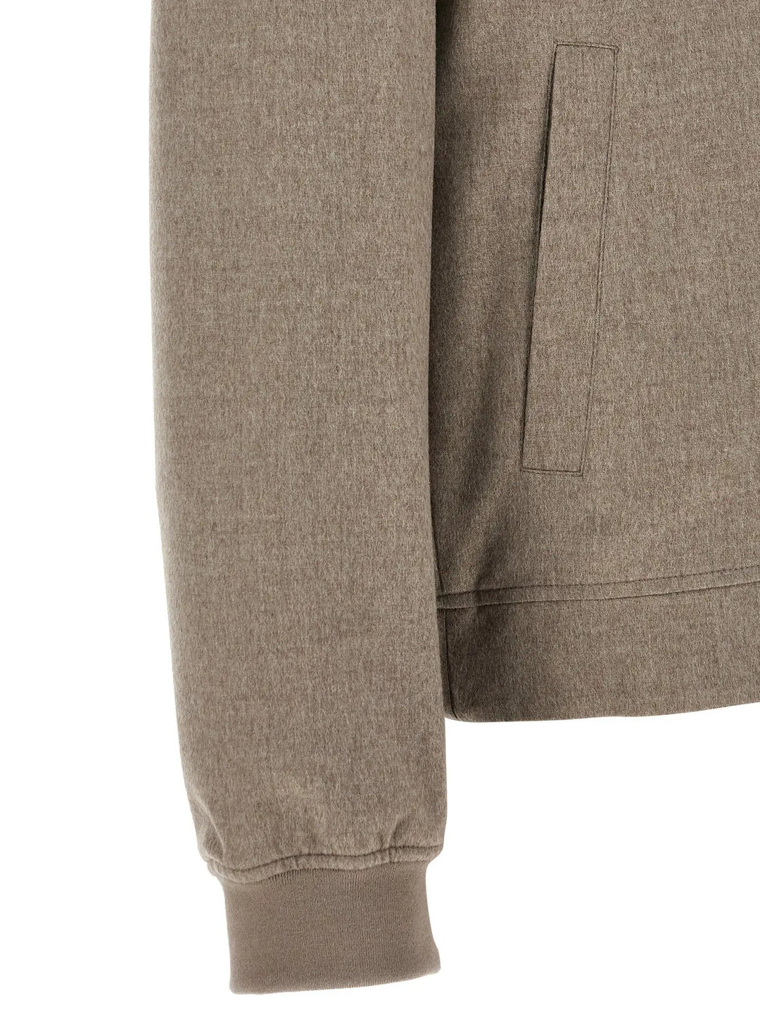 Brunello Cucinelli Sample Sale | Brunello Cucinelli Gray Cashmere Bomber - | Designer outlet