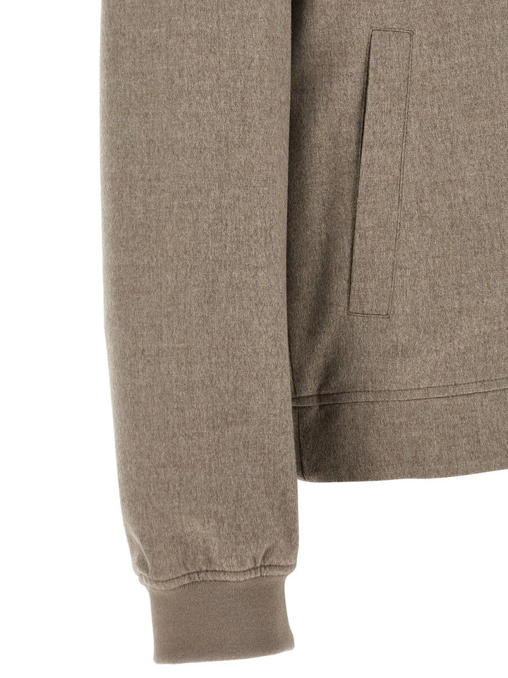 Brunello Cucinelli Sample Sale | Brunello Cucinelli Gray Cashmere Bomber - | Designer outlet