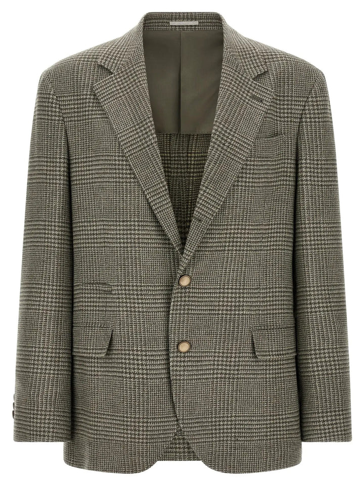 Brunello Cucinelli Sample Sale | Brunello Cucinelli Bicolor Wool Blazer - | Designer outlet
