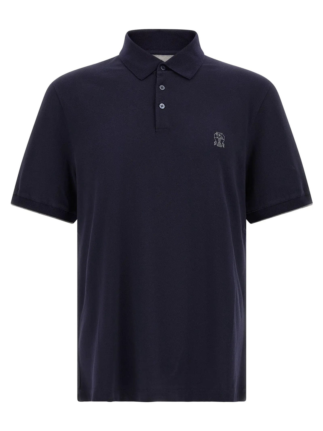 Brunello Cucinelli Sample Sale | Brunello Cucinelli Blue Cotton Polo Shirt - | Designer outlet