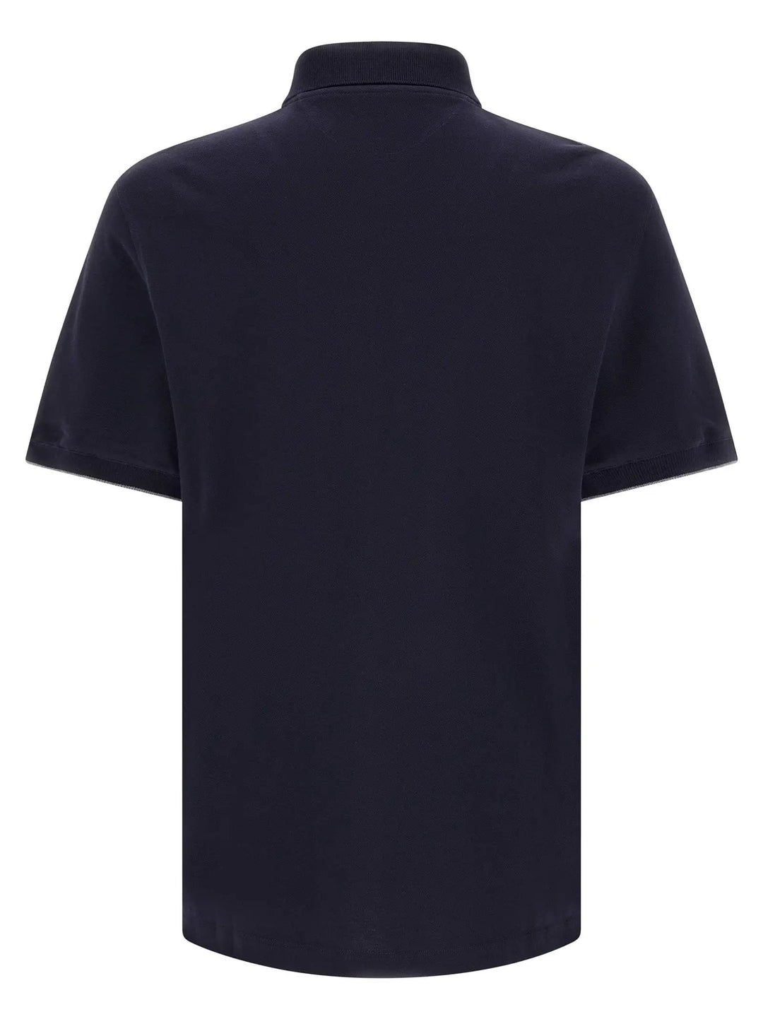 Brunello Cucinelli Sample Sale | Brunello Cucinelli Blue Cotton Polo Shirt - | Designer outlet