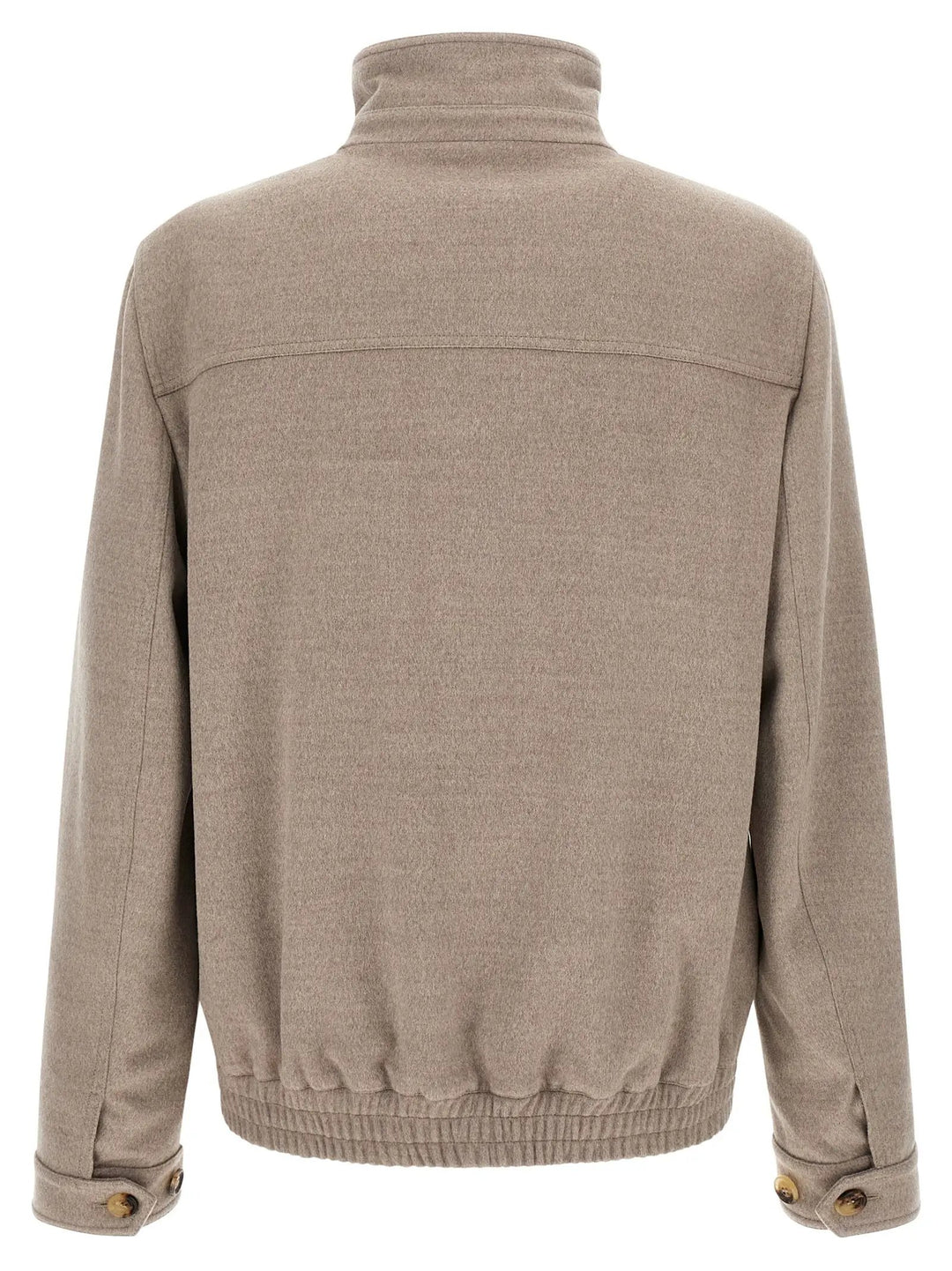 Brunello Cucinelli Sample Sale | Brunello Cucinelli Beige Virgin Wool Bomber - | Designer outlet