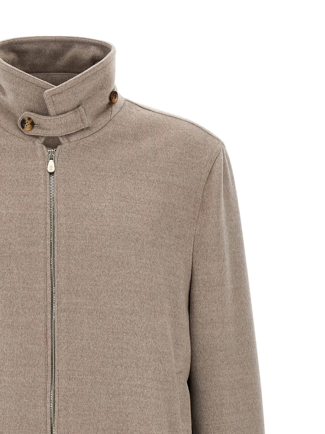 Brunello Cucinelli Sample Sale | Brunello Cucinelli Beige Virgin Wool Bomber - | Designer outlet