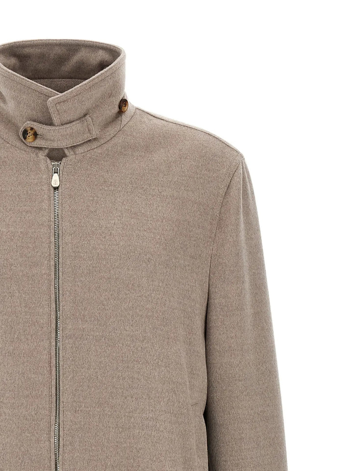 Brunello Cucinelli Sample Sale | Brunello Cucinelli Beige Virgin Wool Bomber - | Designer outlet