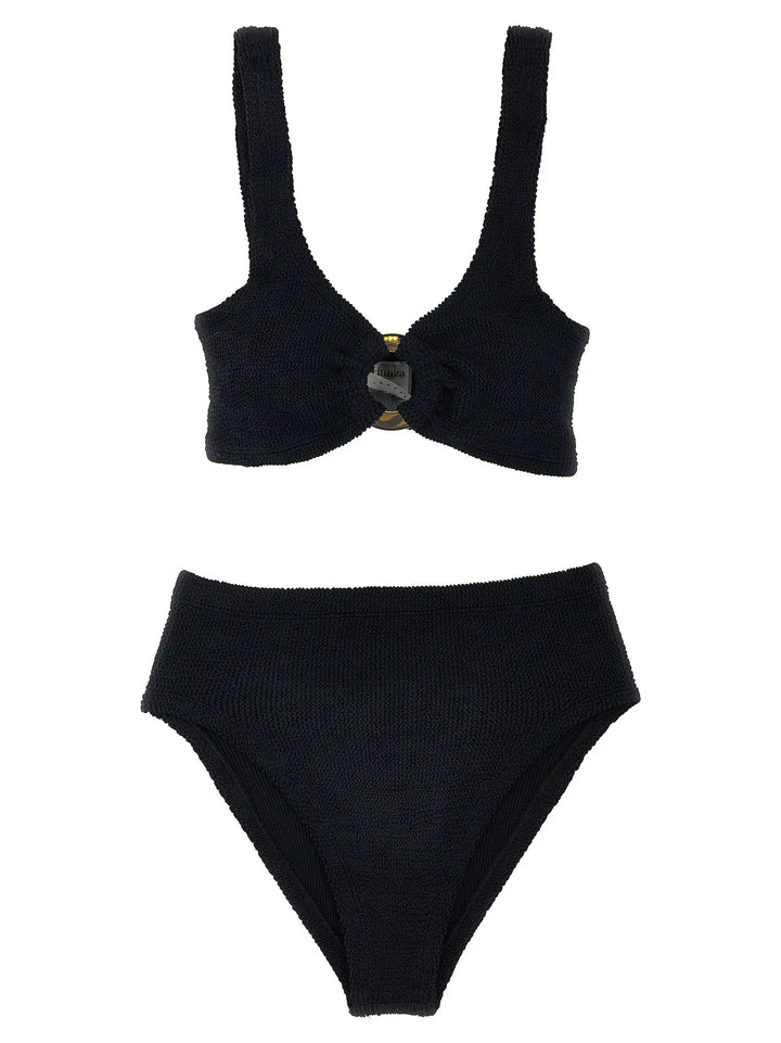 Hunza G Sample Sale | Hunza G Black Nylon Bikini - | Designer outlet