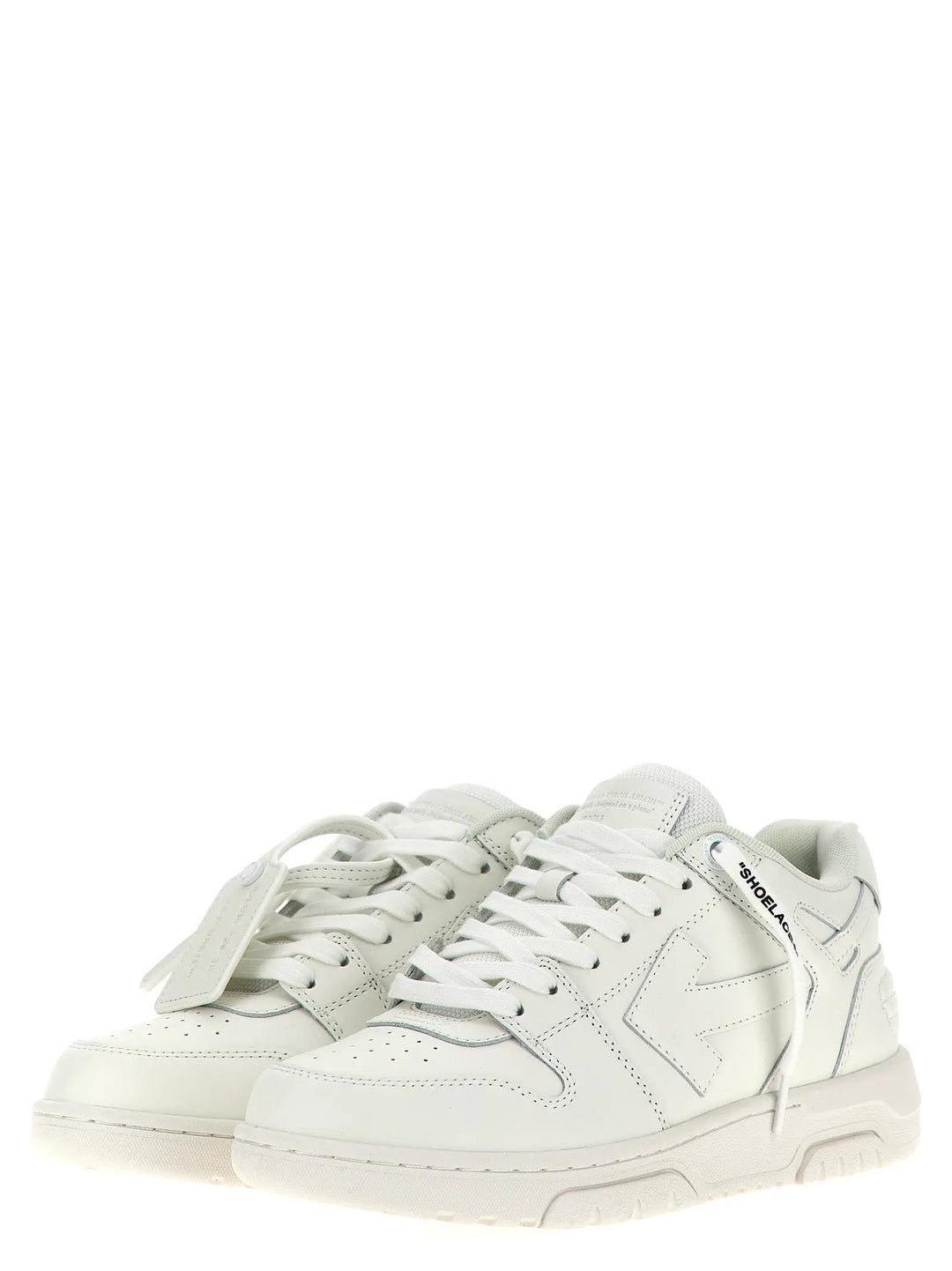 Off-White Sample Sale | Off-White White Calfskin Low Top Sneakers - | Designer outlet