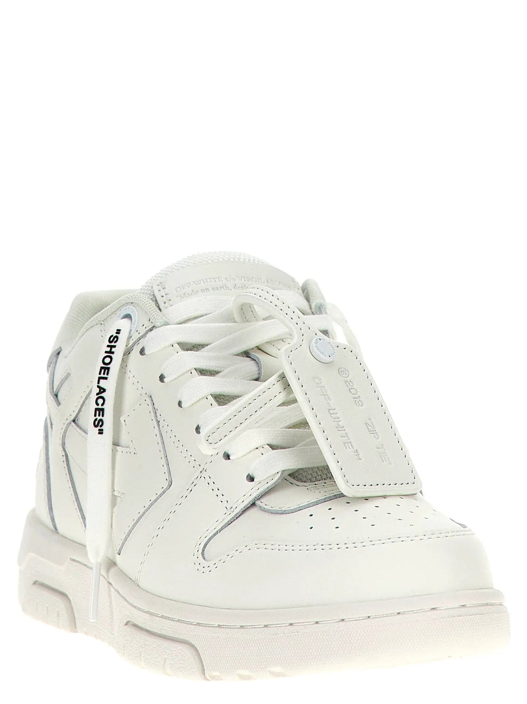 Off-White Sample Sale | Off-White White Calfskin Low Top Sneakers - | Designer outlet