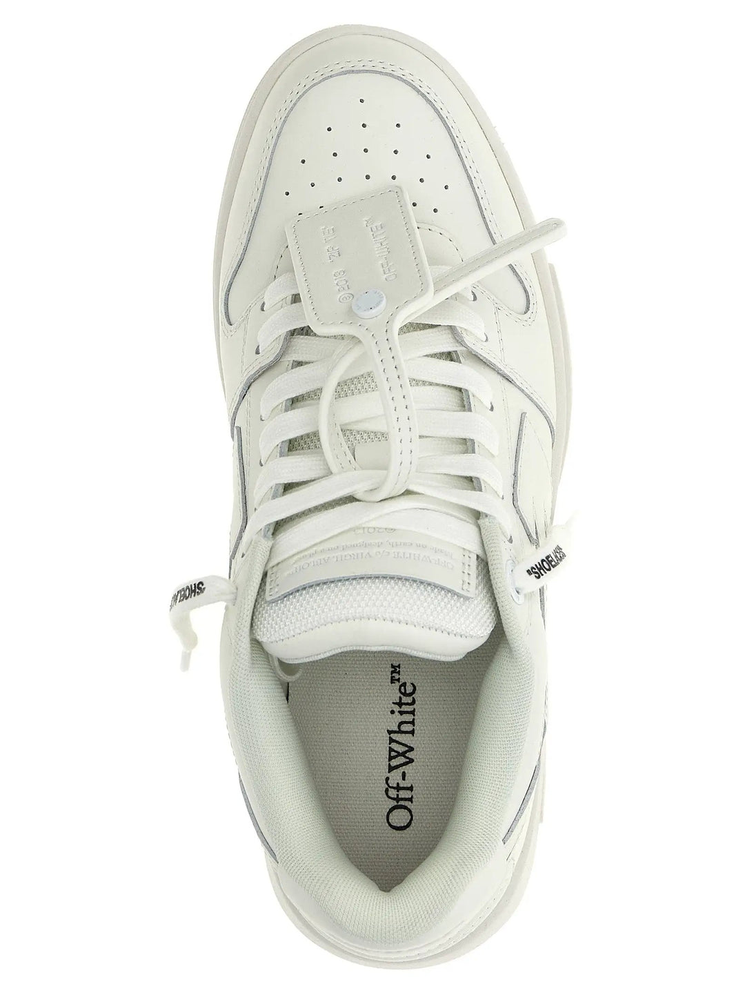 Off-White Sample Sale | Off-White White Calfskin Low Top Sneakers - | Designer outlet