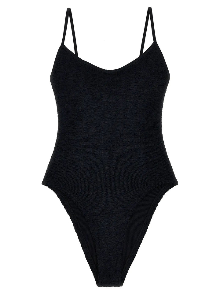 Hunza G Sample Sale | Hunza G Black Polyamide One-Piece Swimsuit - | Designer outlet