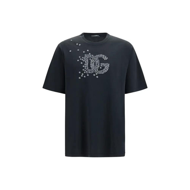 Dolce &amp; Gabbana Black Cotton T-Shirt
