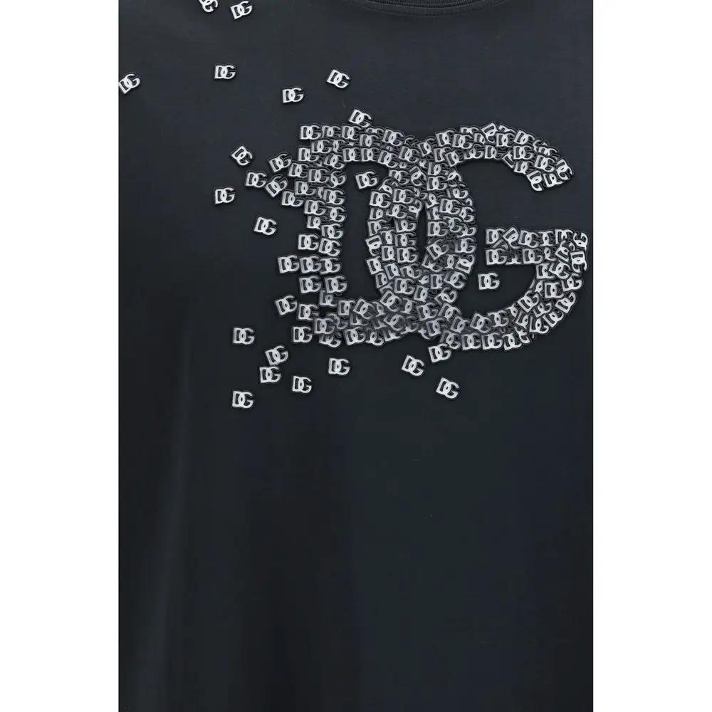 Dolce &amp; Gabbana Black Cotton T-Shirt