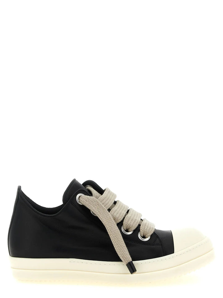 Rick Owens Sample Sale | Rick Owens Bicolor Calfskin Low Top Sneakers - | Designer outlet