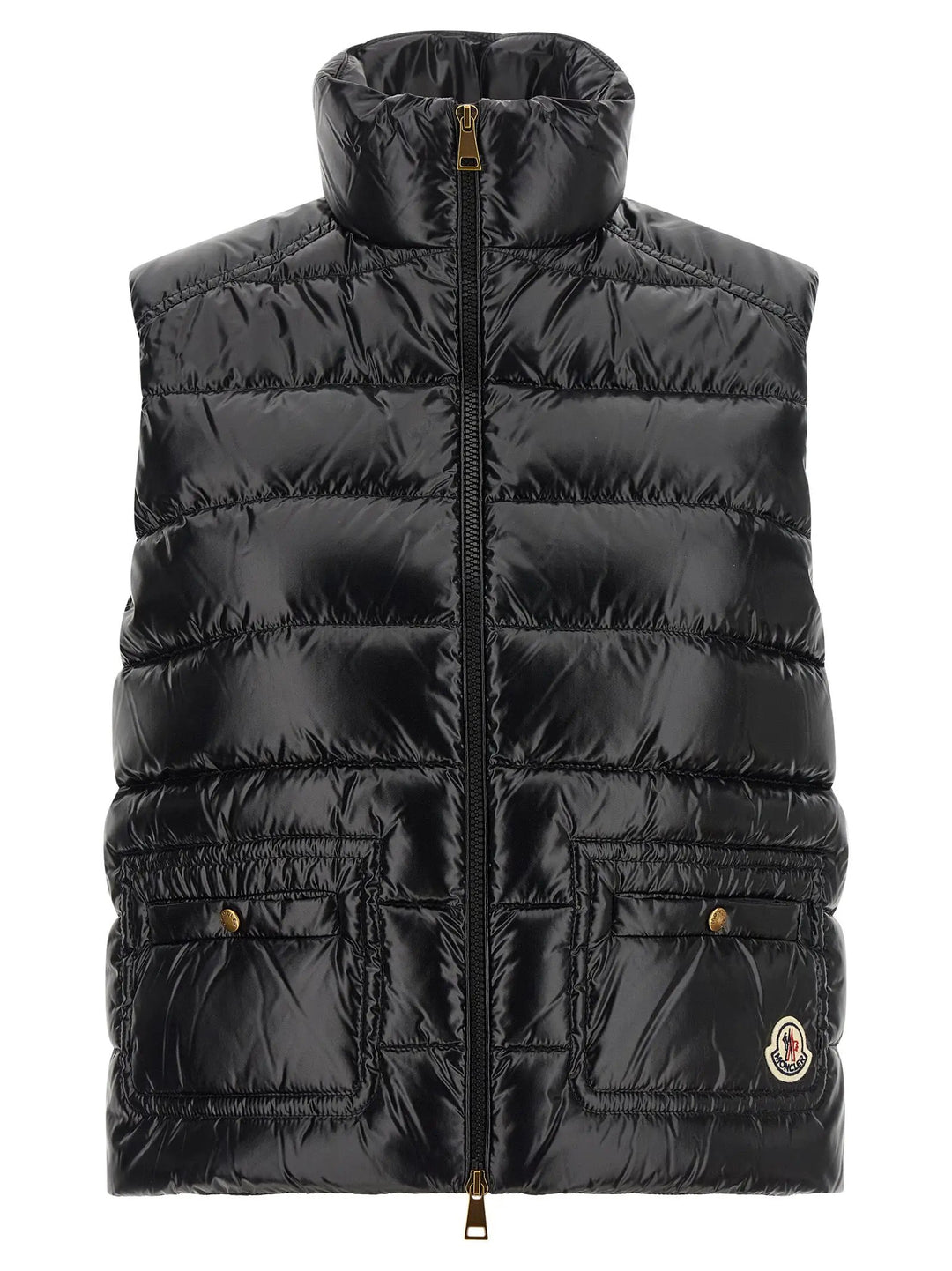 Moncler Sample Sale | Moncler Black Polyamide Sleeveless Jacket - | Designer outlet
