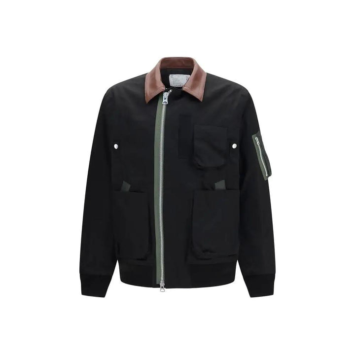 Sacai Black Cotton Bomber