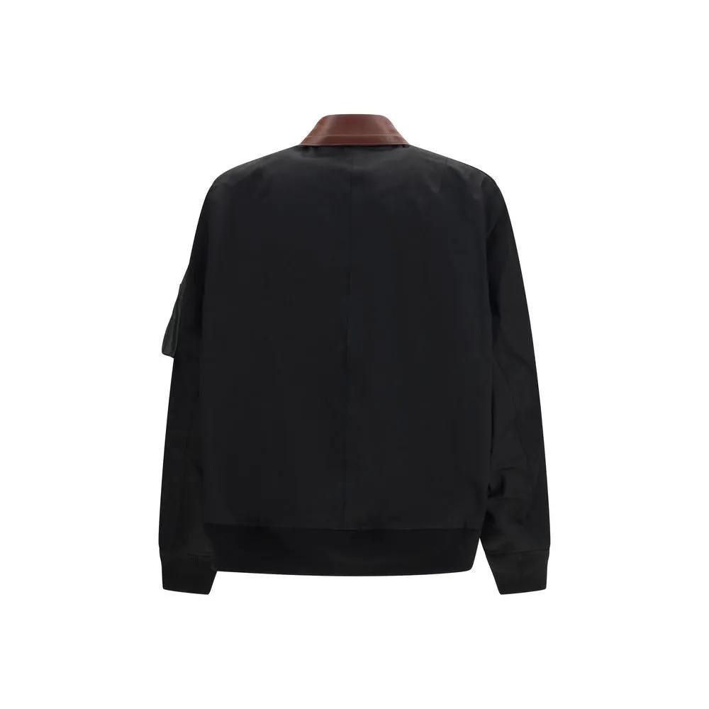 Sacai Black Cotton Bomber