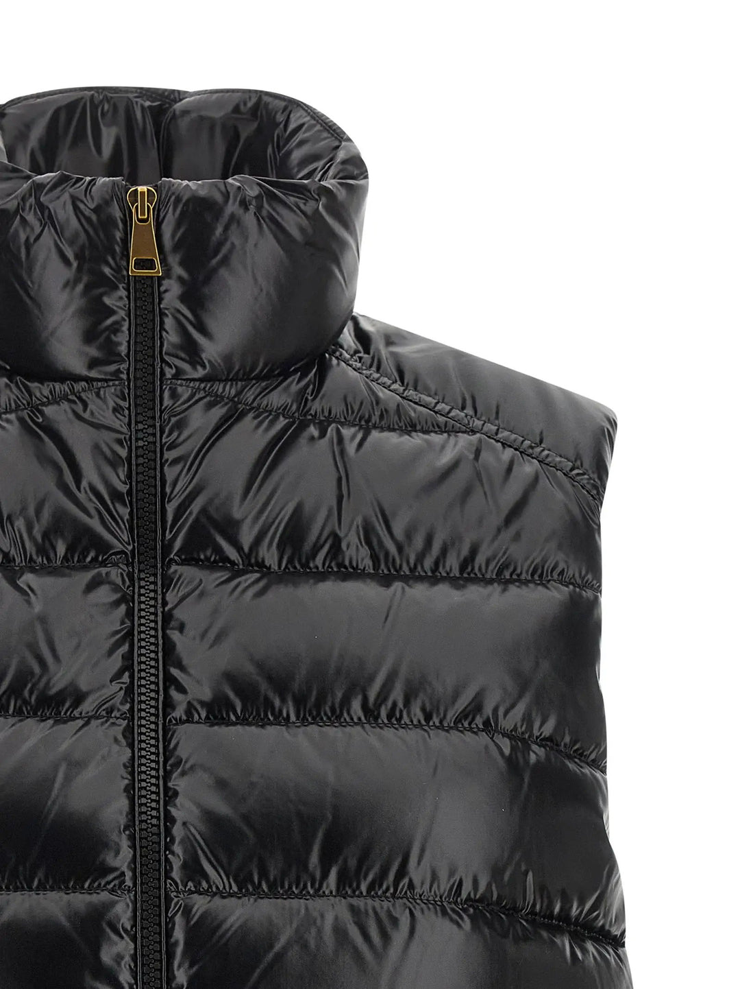 Moncler Sample Sale | Moncler Black Polyamide Sleeveless Jacket - | Designer outlet