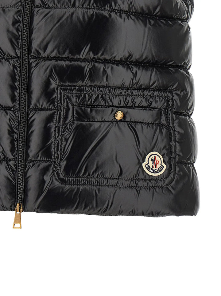 Moncler Sample Sale | Moncler Black Polyamide Sleeveless Jacket - | Designer outlet