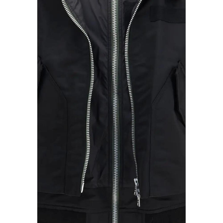 Sacai Black Cotton Bomber