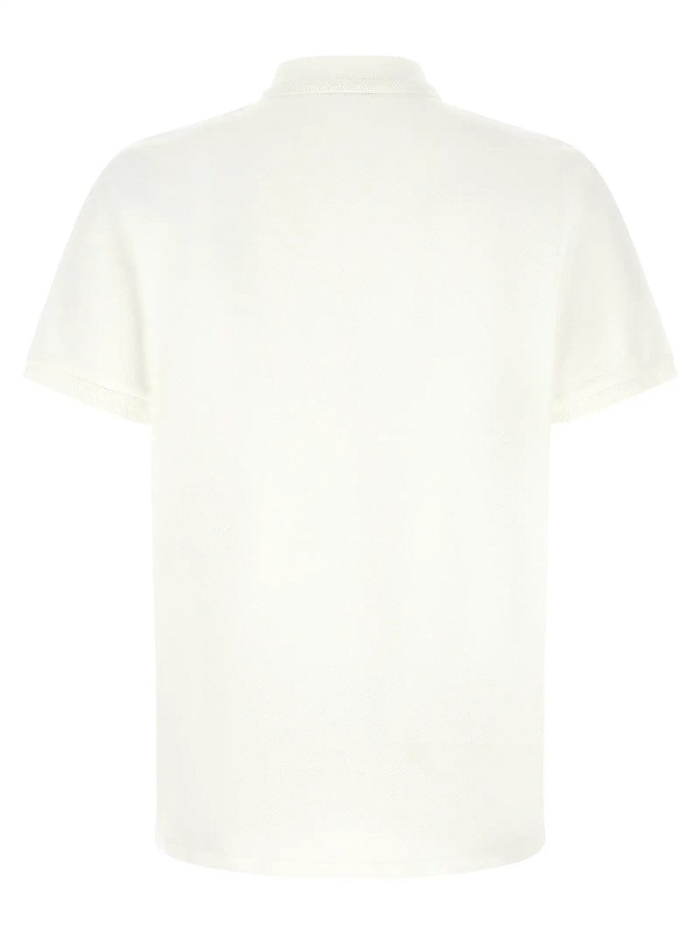 Moncler Sample Sale | Moncler White Cotton Polo Shirt - | Designer outlet