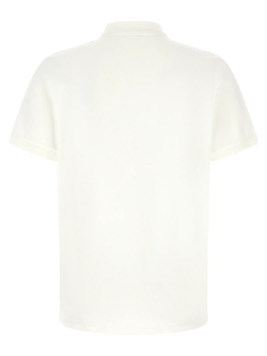 Moncler Sample Sale | Moncler White Cotton Polo Shirt - | Designer outlet